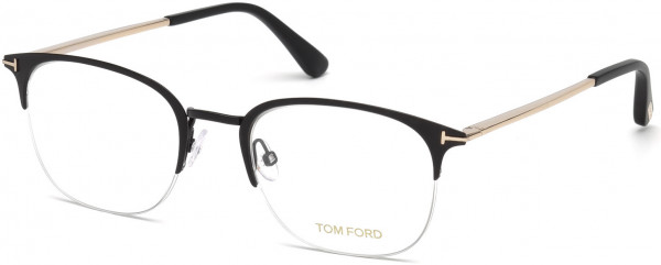 Tom Ford FT5452 Eyeglasses, 002 - Matte Black, Shiny Rose Gold
