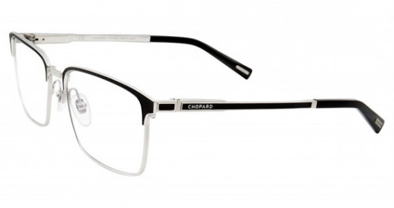 Chopard VCHB96M Eyeglasses, Black Silver 0K07