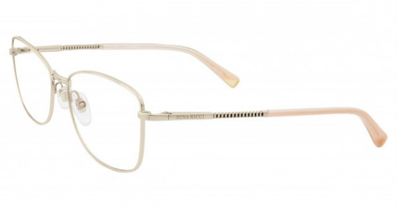 Nina Ricci VNR084 Eyeglasses, Shiny Silver 0594
