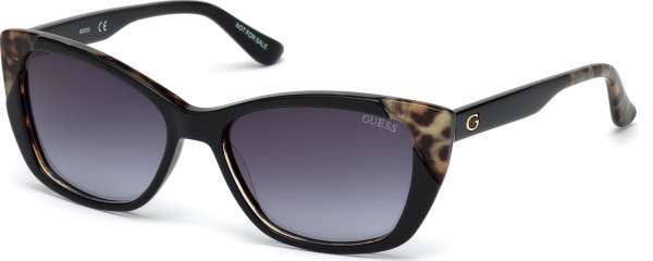Guess GU7511 Sunglasses, 05B - Shiny Black / Shiny Black