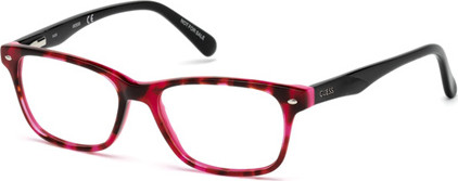 Guess GU9172 Eyeglasses, 074 - Havana/Monocolor / Shiny Black