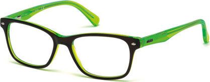 Guess GU9172 Eyeglasses, 095 - Black/Monocolor / Shiny Dark Green