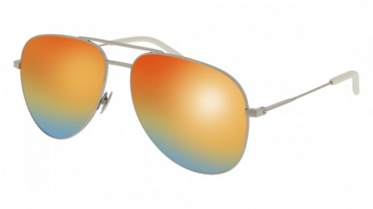 Saint Laurent CLASSIC 11 RAINBOW Sunglasses, 006 - SILVER with MULTICOLOR lenses