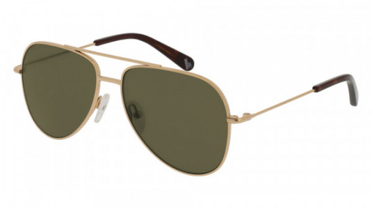 Stella McCartney SK0021S Sunglasses, 001 - GOLD with GREEN lenses