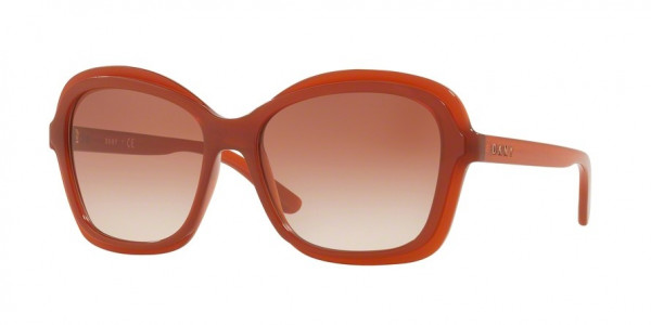 DKNY DY4147 Sunglasses, 373213 RED TRANSPARENT (RED)
