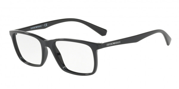 Emporio Armani EA3116F Eyeglasses, 5017 SHINY BLACK (BLACK)