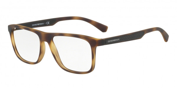 Emporio Armani EA3117F Eyeglasses, 5594 HAVANA RUBBER (HAVANA)
