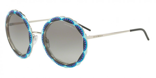 Emporio Armani EA2054 Sunglasses, 301511 SILVER (SILVER)