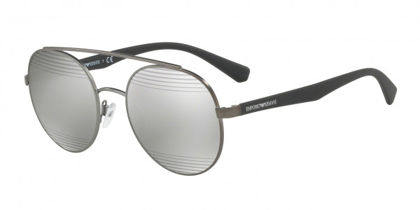 Emporio Armani EA2051 Sunglasses, 30106G MATTE GUNMETAL (GUNMETAL)