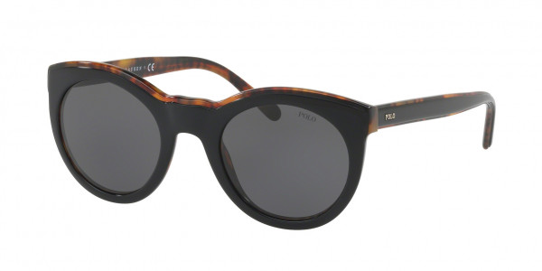 Polo PH4124 Sunglasses, 526087 TOP BLACK ON HAVANA JERRY (BLACK)