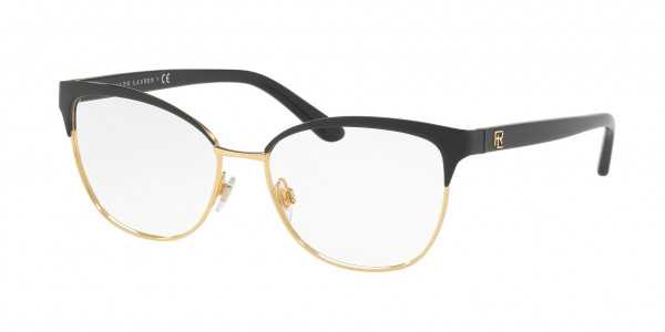 Ralph Lauren RL5099 Eyeglasses, 9003 SHINY BLACK ON GOLD (BLACK)