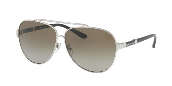 Tory Burch TY6056 Sunglasses, 323813 SILVER (SILVER)
