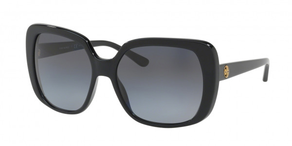 Tory Burch TY7112 Sunglasses, 1377T3 BLACK GREY GRADIENT POLARIZED (BLACK)