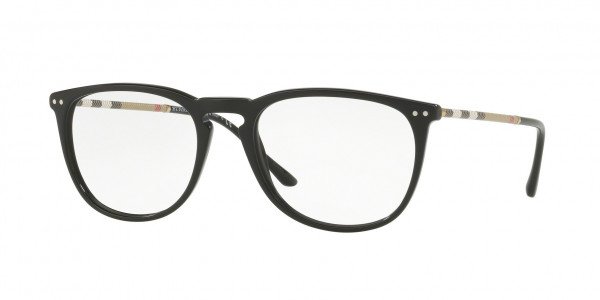 Burberry BE2258Q Eyeglasses, 3001 BLACK (BLACK)