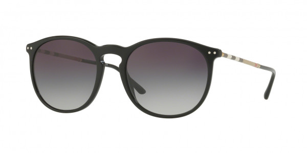 Burberry BE4250Q Sunglasses, 30018G BLACK (BLACK)