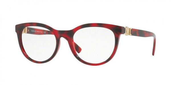 Versace VE3247 Eyeglasses, 5258 BORDEAUX HAVANA (BORDEAUX)