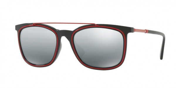 Versace VE4335 Sunglasses, GB1/88 BLACK GREY MIRROR SILVER GRADI (BLACK)