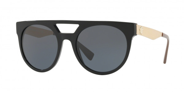 Versace VE4339 Sunglasses, 524887 BLACK/BEIGE (BLACK)