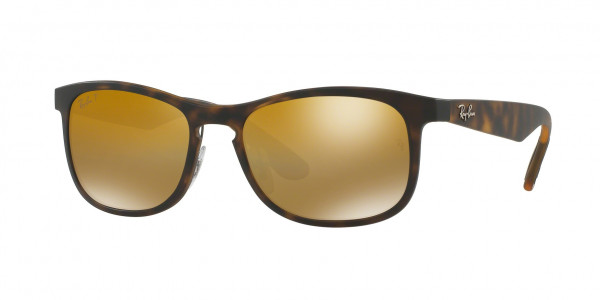 Ray-Ban RB4263 Sunglasses, 894/A3 MATTE HAVANA BROWN MIRROR GOLD (TORTOISE)
