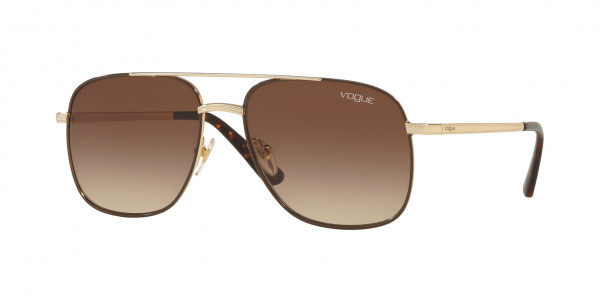 Vogue VO4083S Sunglasses, 848/13 PALE GOLD/BROWN