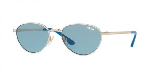 Vogue VO4082S Sunglasses, 848/80 PALE GOLD/WHITE (WHITE)