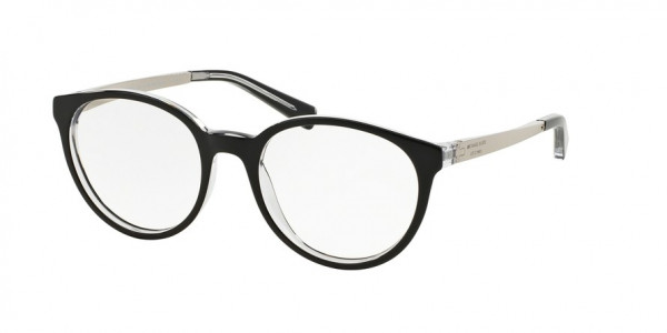 Michael Kors MK4018F MAYFAIR (F) Eyeglasses, 3033 BLACK/CRYSTAL (BLACK)