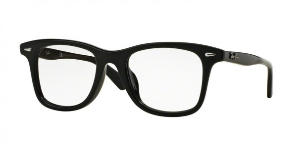 Ray-Ban Optical RX5317F Eyeglasses, 2000 SHINY BLACK (BLACK)