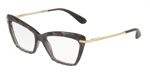 Dolce & Gabbana DG5025 Eyeglasses, 504 TRANSPARENT GREY (GREY)