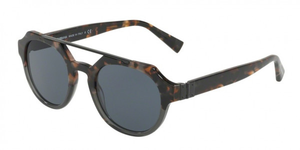 Dolce & Gabbana DG4313F Sunglasses, 3145R5 BLUE HAVANA/GREY