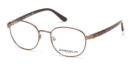 Marcolin MA5004 Eyeglasses, 046 - Matte Light Brown