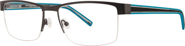 Jhane Barnes Substitution Eyeglasses, Black