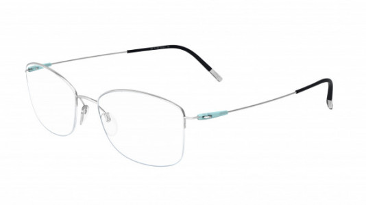 Silhouette Dynamics Colorwave Nylor 4551 Eyeglasses, 7000 Rhodium / Icy Mint