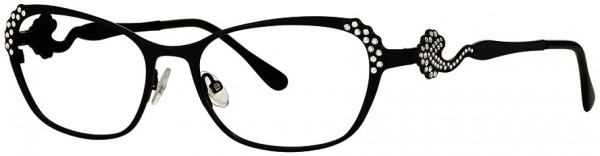 Caviar Caviar 1781 Eyeglasses, (24) Black w/ Clear Crystals