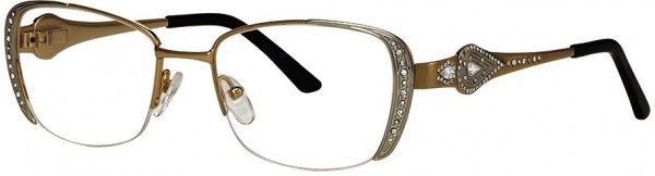 Caviar Caviar 2620 Eyeglasses, (21) Gold/Silver w/ Clear Crystals