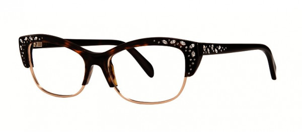 Caviar Caviar 3015 Eyeglasses, (16) Tortoise/Gold w/ Clear Crystals