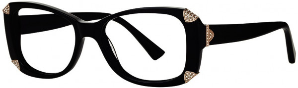 Caviar Caviar 4885 Eyeglasses, (24) Black w/ Clear Crystal Stones