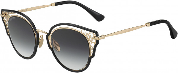 Jimmy Choo Dhelia/S Sunglasses, 02M2 Black Gold
