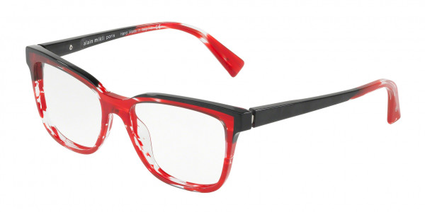Alain Mikli A03077 Eyeglasses, 003 BLACK PAINT RED (RED)