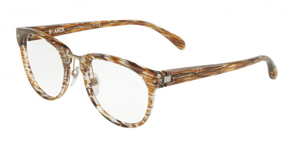 Starck Eyes SH3043 Eyeglasses, 0005 BROWN (BROWN)