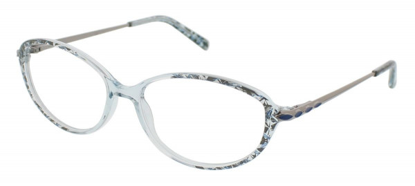 ClearVision LEXIE Eyeglasses, Teal Multi