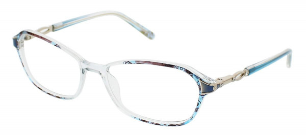 ClearVision POPPY Eyeglasses, Teal Multi