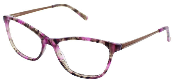 ClearVision BAY PARK Eyeglasses, Berry Multi