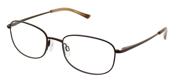 Puriti Titanium 5608 Eyeglasses, Brown Matte