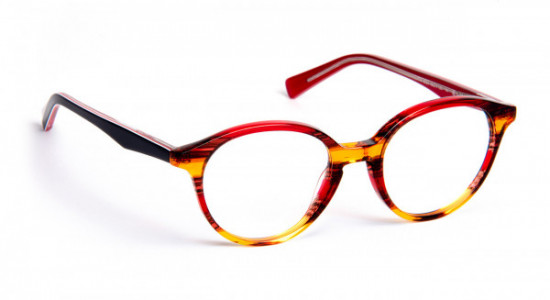 J.F. Rey LUTIN Eyeglasses, BURGUNDY/ORANGE/BLACK (3520)