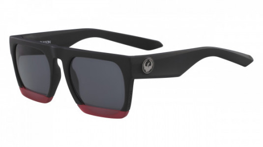 Dragon DR FAKIE Sunglasses, (010) MATTE BLACK RED WITH GREY  LENS