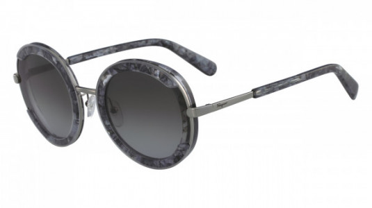 Ferragamo SF164S Sunglasses, (042) BLACK GREY STONE