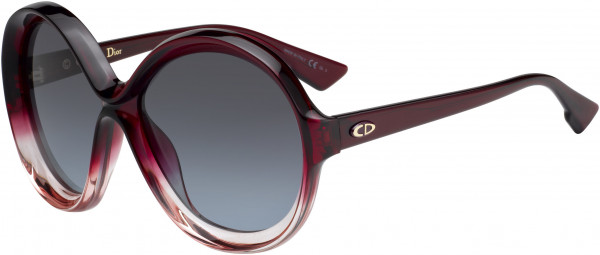 Christian Dior Diorbianca Sunglasses, 00T5 Burgundy Pink