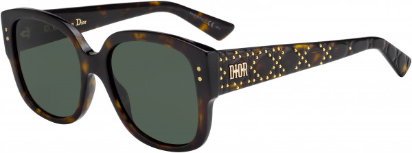 Christian Dior Ladydiorstuds Sunglasses, 0086 Dark Havana