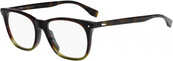 Fendi FF M 0004 Eyeglasses, 0TMY Havana Green Win