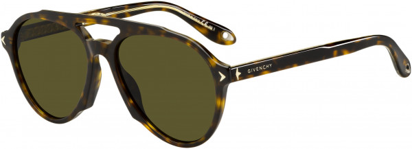 Givenchy GV 7076/S Sunglasses, 0086 Dark Havana